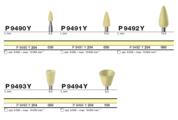 Полировочный бор по композиту одноступенчатый / P 9492 Y 204.060, Drendel + Zweiling DIAMANT GmbH, Германия 