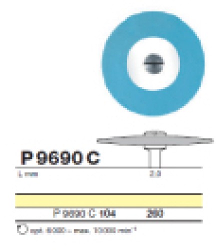 Полировочный бор по керамике 1-я ступень D+Z  / P 9690 C 104.260